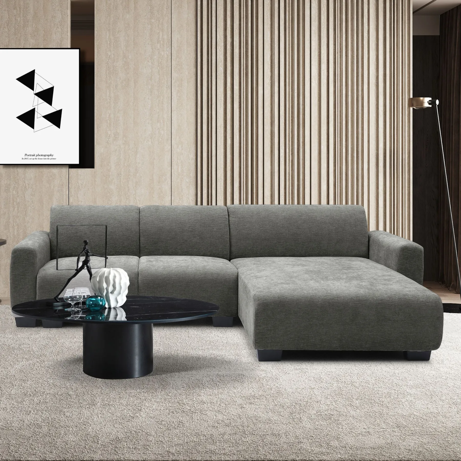 Four Day AMAYA Corner Sofa Beige