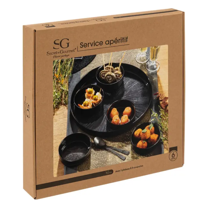 Astra Black Appetizer Set