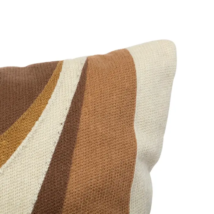 Cush Embroidered Brown 45x45