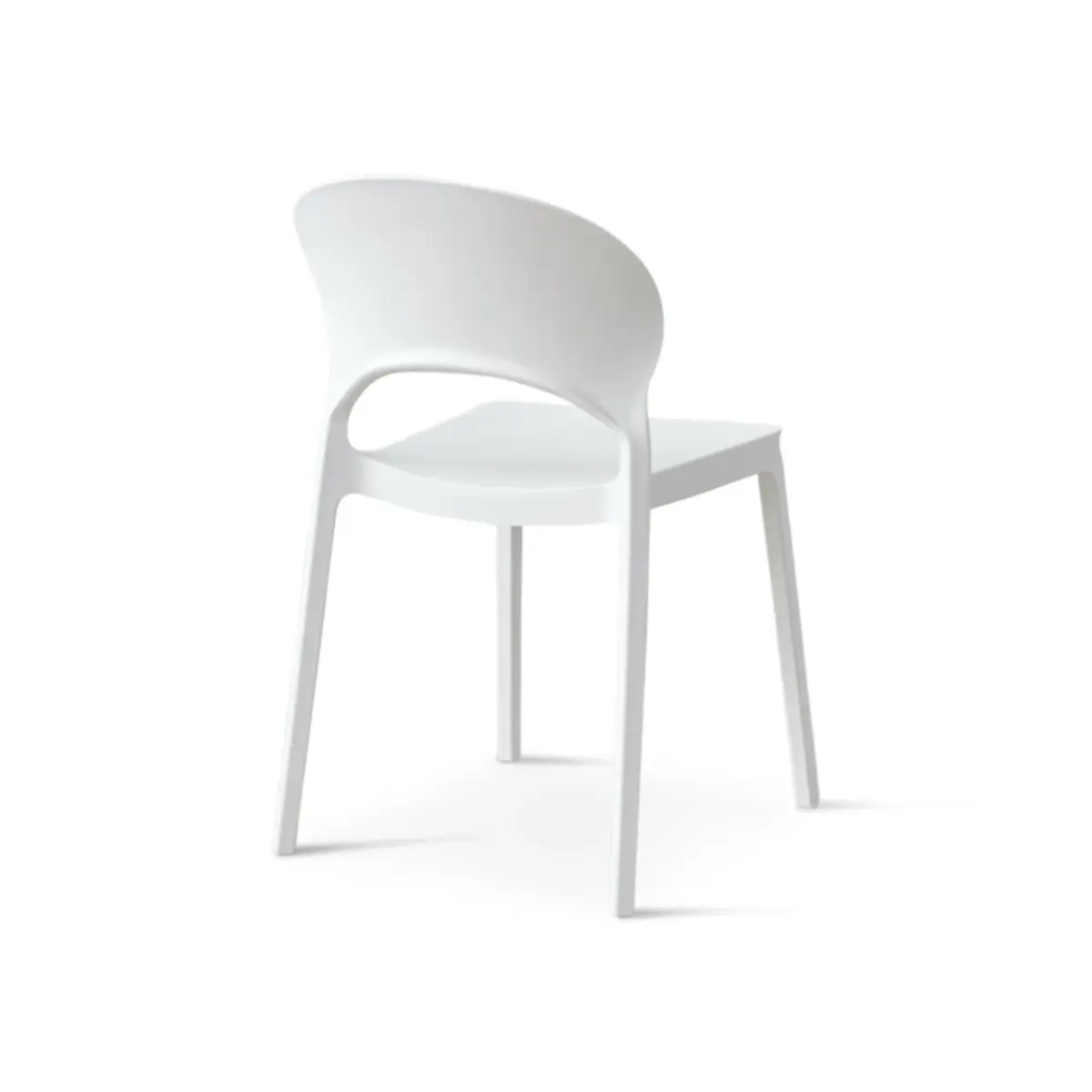 8123-WHITE-1 ZENO Plastic Chair