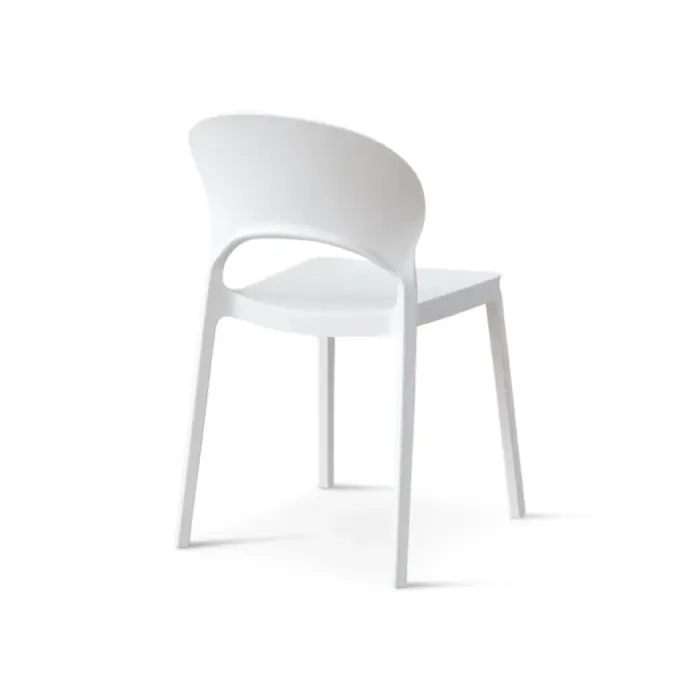 8123-WHITE-1 ZENO Plastic Chair