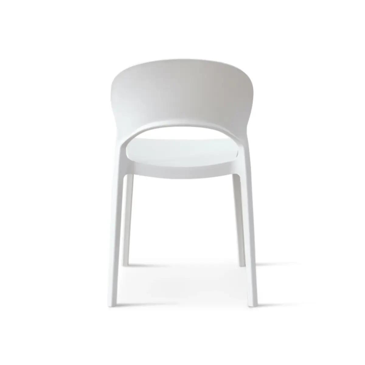8123-WHITE-2 ZENO Plastic Chair