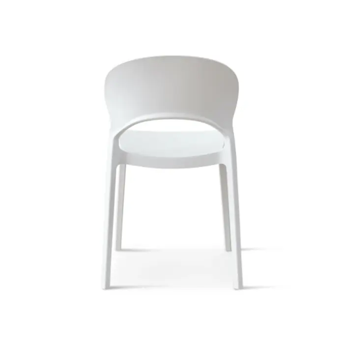 8123-WHITE-2 ZENO Plastic Chair