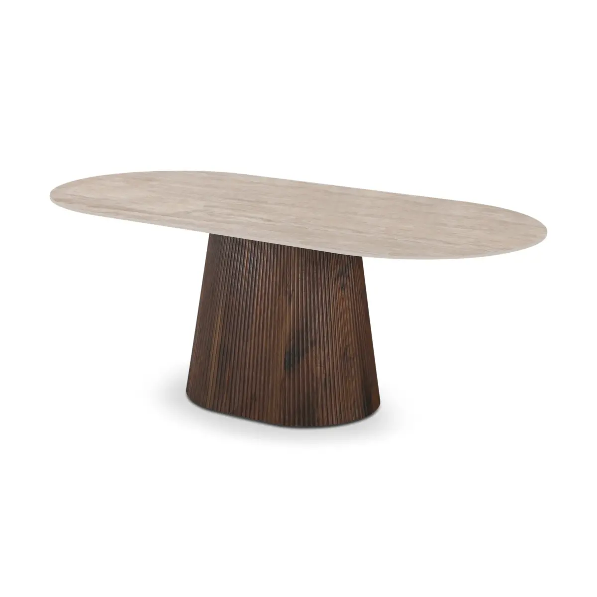 DT-2299-YELLOWWLNT-2 BOLONI Dining Table