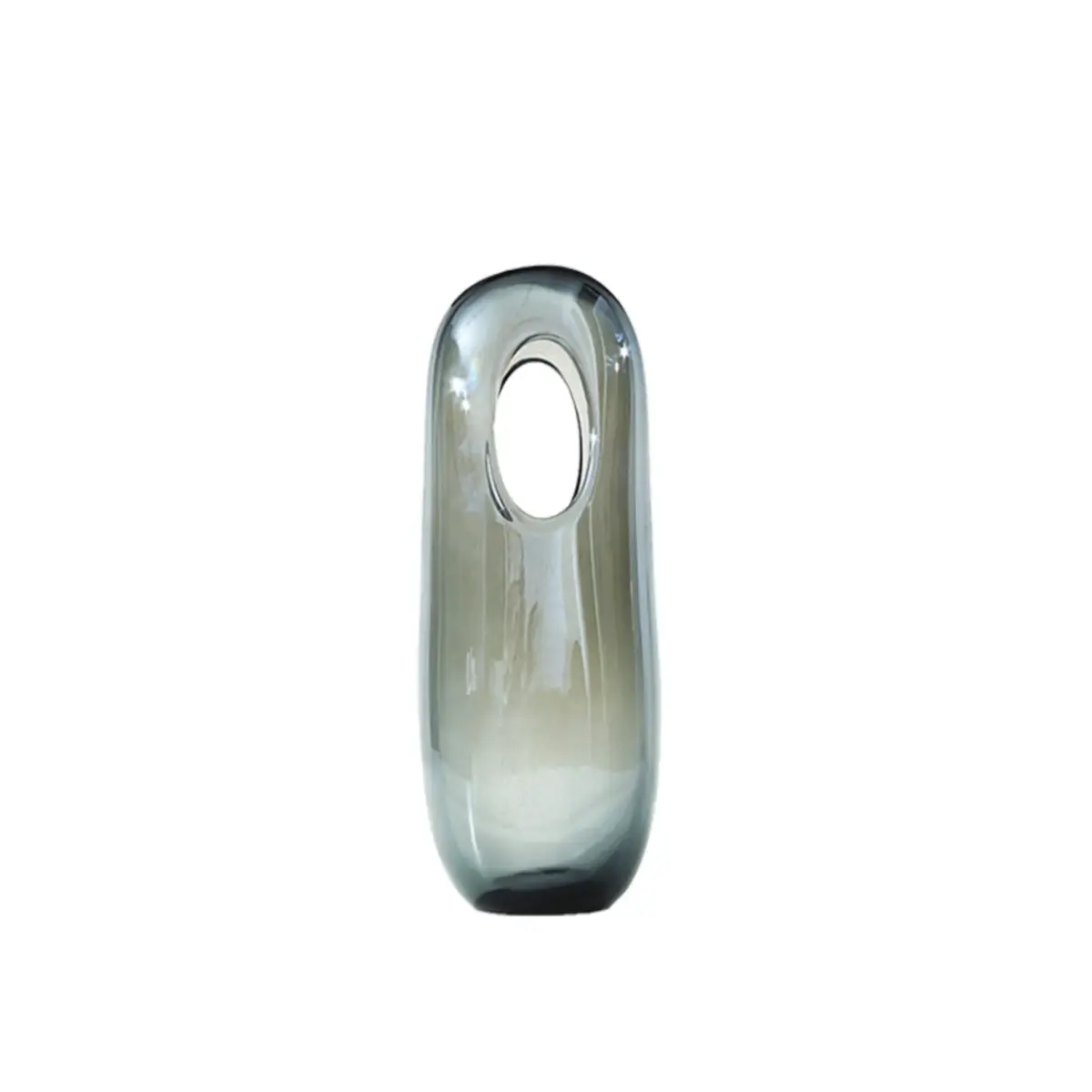Grey Hole Vase