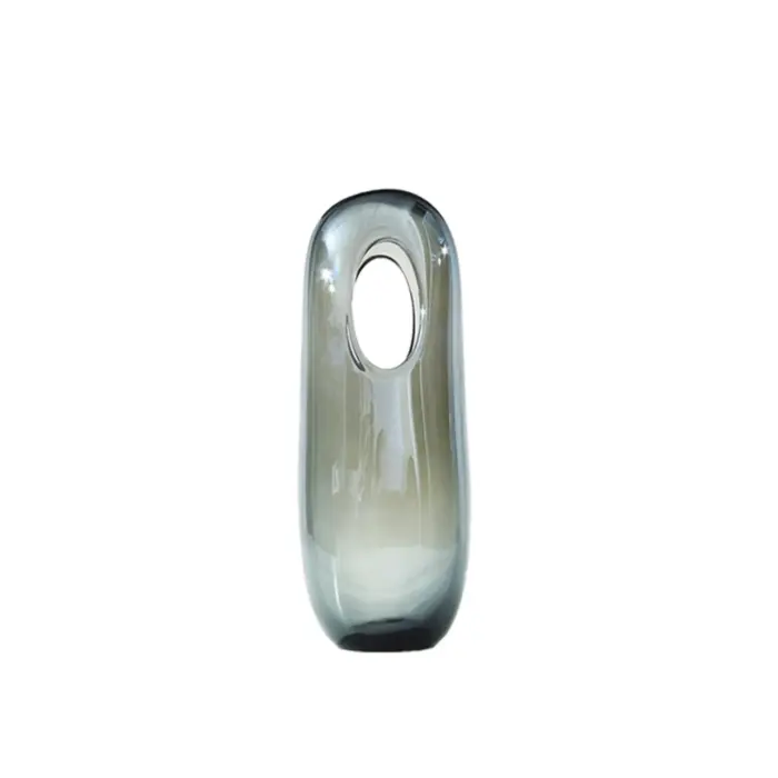 Grey Hole Vase