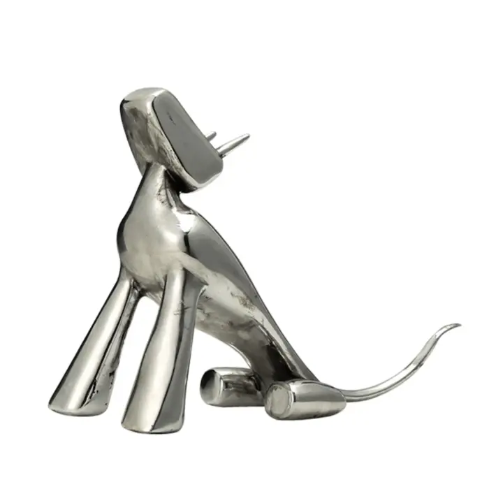 Sliver Dog Figurine