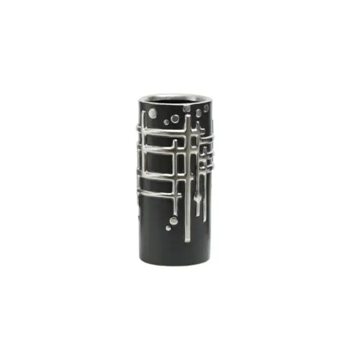 Silver Stamp Vase B