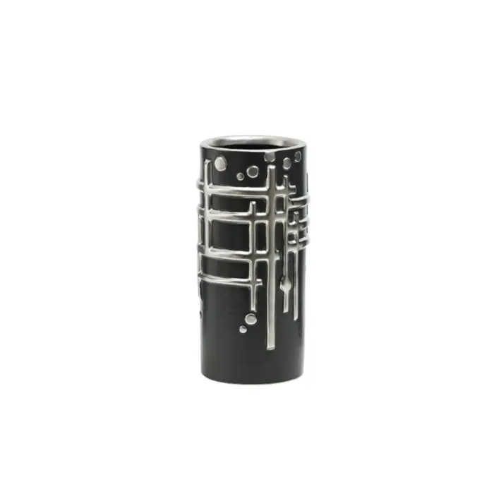 Silver Stamp Vase B