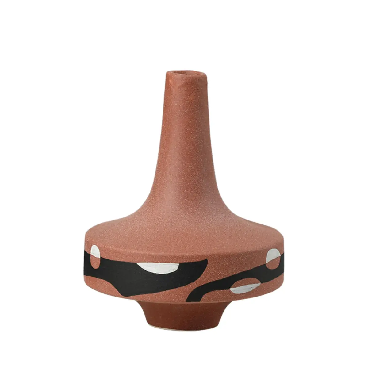 Ceramic Vase Red Band