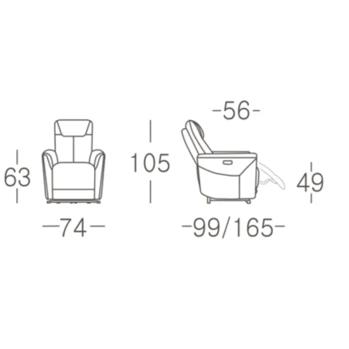 CHILLART Recliner Armchair