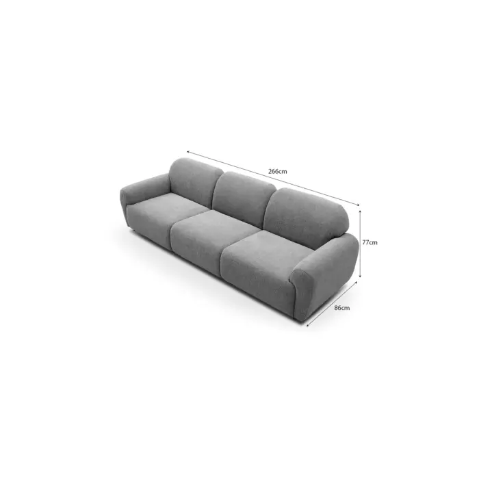 1593B-3S-WZ3075-23-3 LOVELIE 3 Seater Sofa