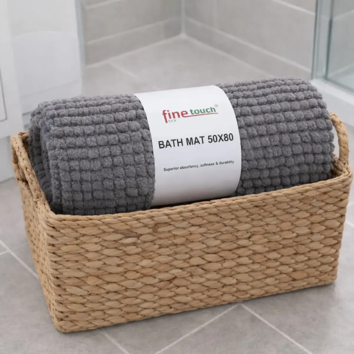BATH MAT GREY