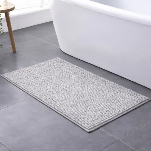 BATH MAT SILVER