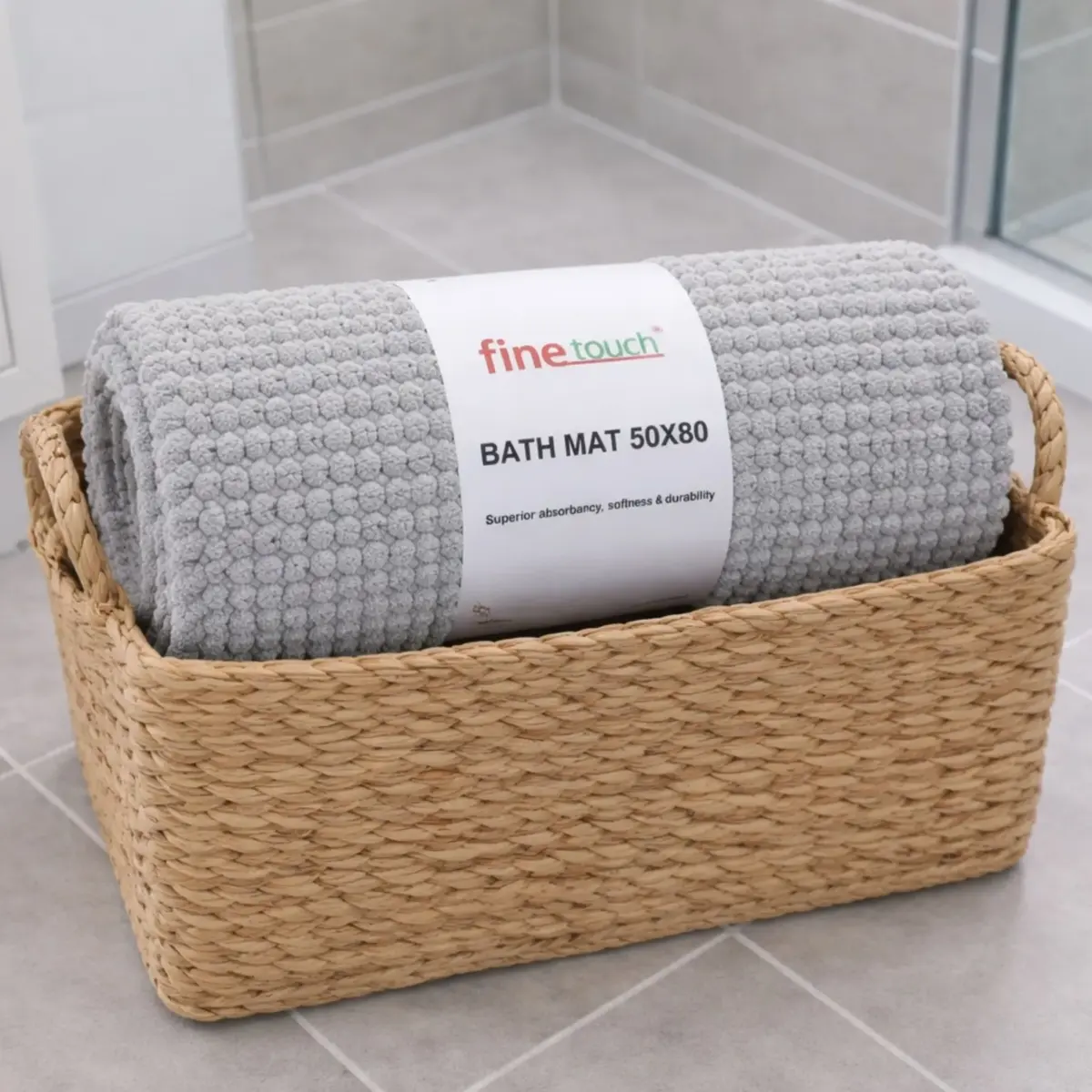 BATH MAT SILVER