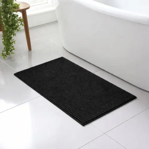 BATH MAT BLACK BATH MAT BLACK