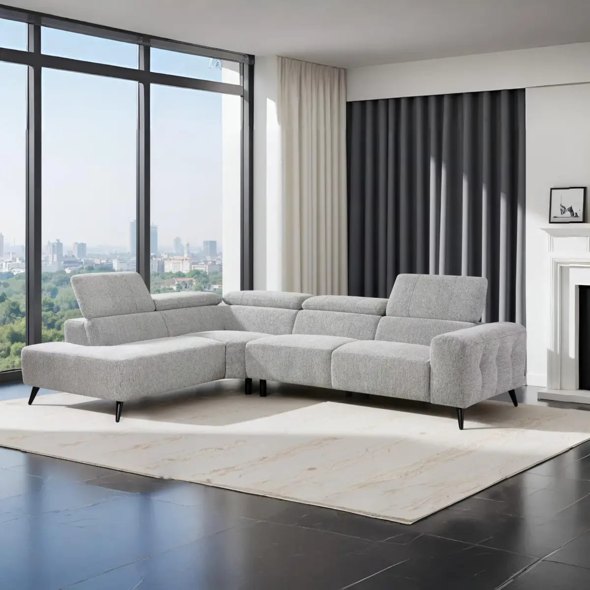 BC10256-L-TC7050-20-1 MAGGIE Corner Sofa