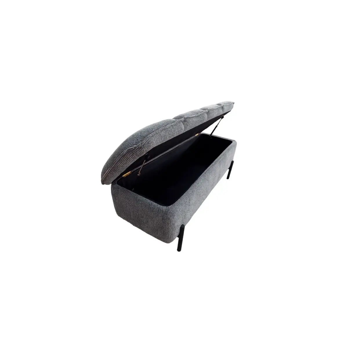 BENCH WITH STORAGE GREY