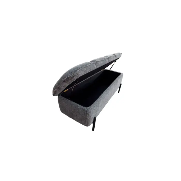 BENCH WITH STORAGE GREY