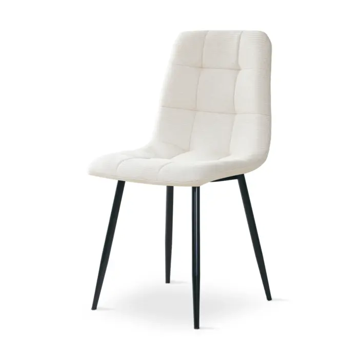 DINING CHAIR Beige Upholstery
