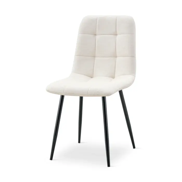 DINING CHAIR Beige Upholstery