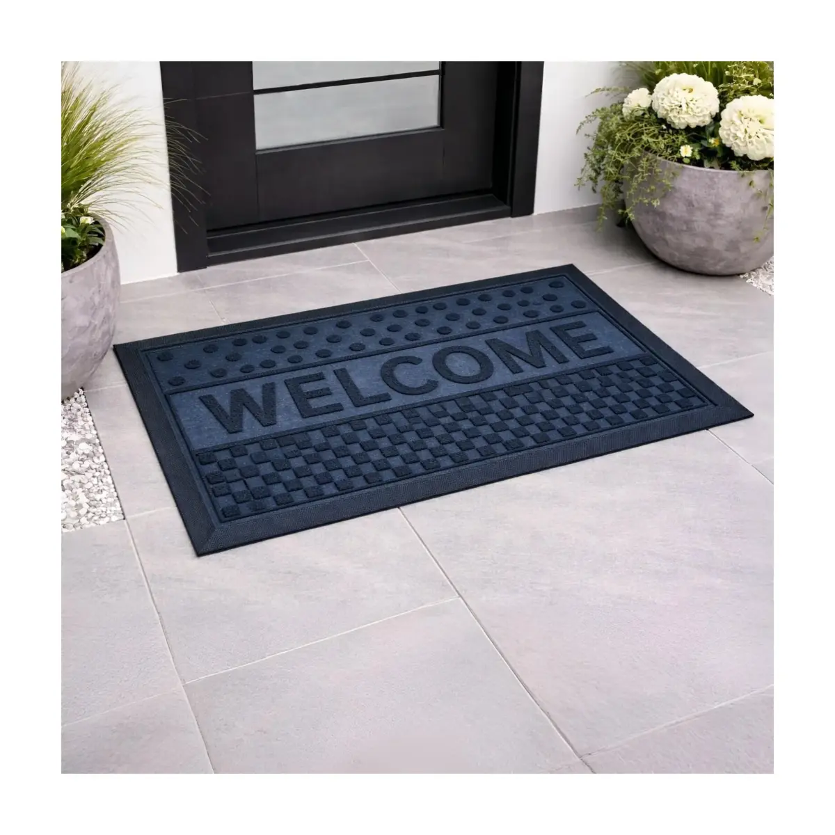 DOOR MAT NARCISSON 45X75 BLACK