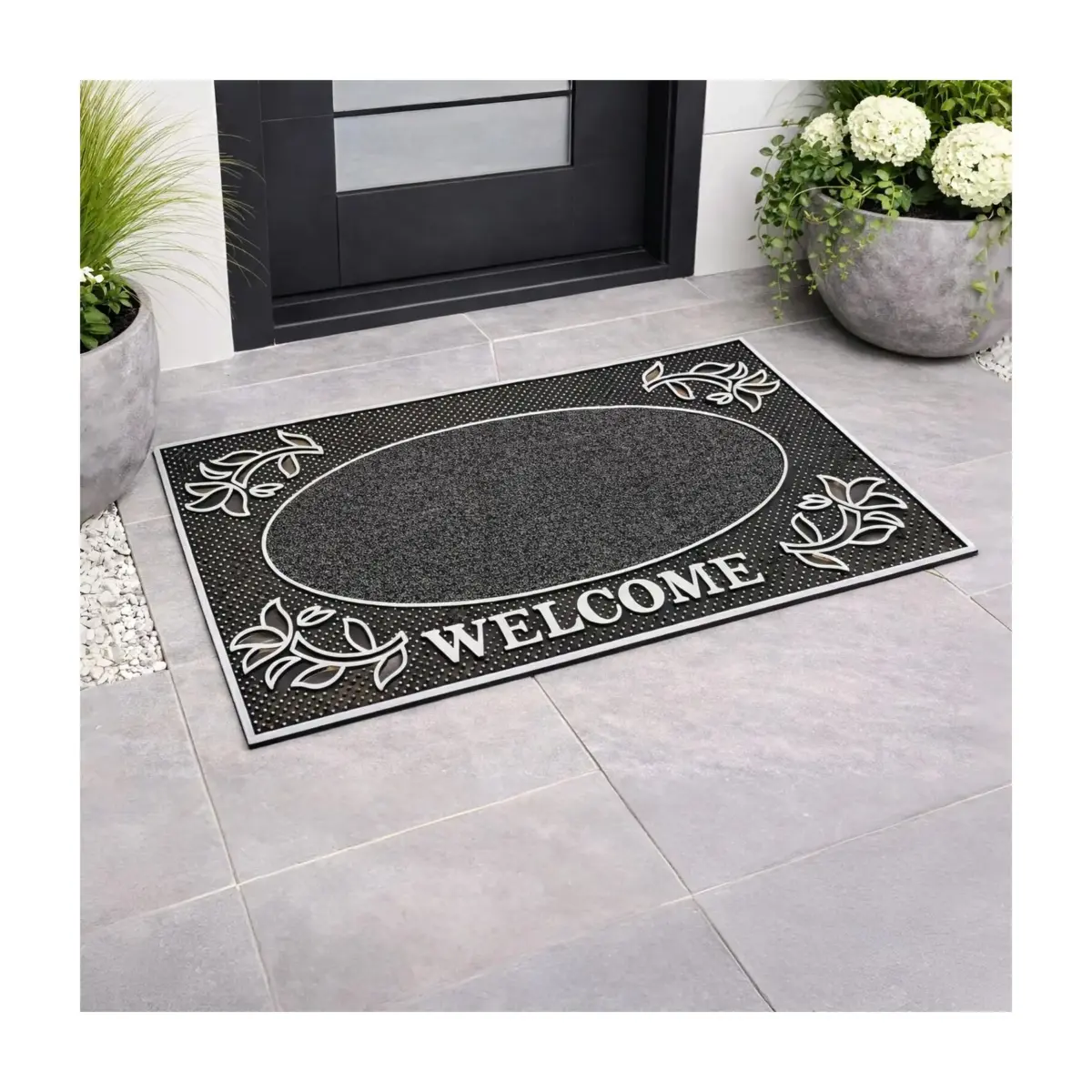 DOOR MAT ORIONAS 45X75 SILVER