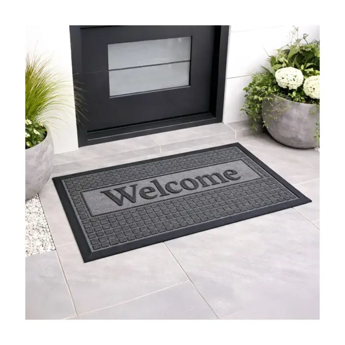 DOOR MAT VESTA 40X60 GREY DOOR MAT VESTA 40X60 GREY