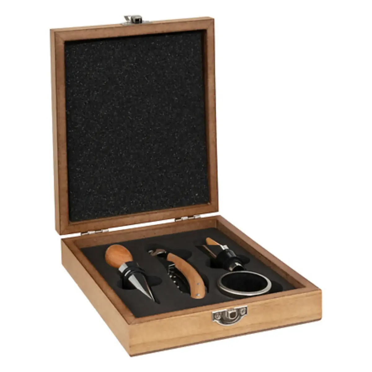 160753 (6) Sommelier Kit 4pcs Wood Marc
