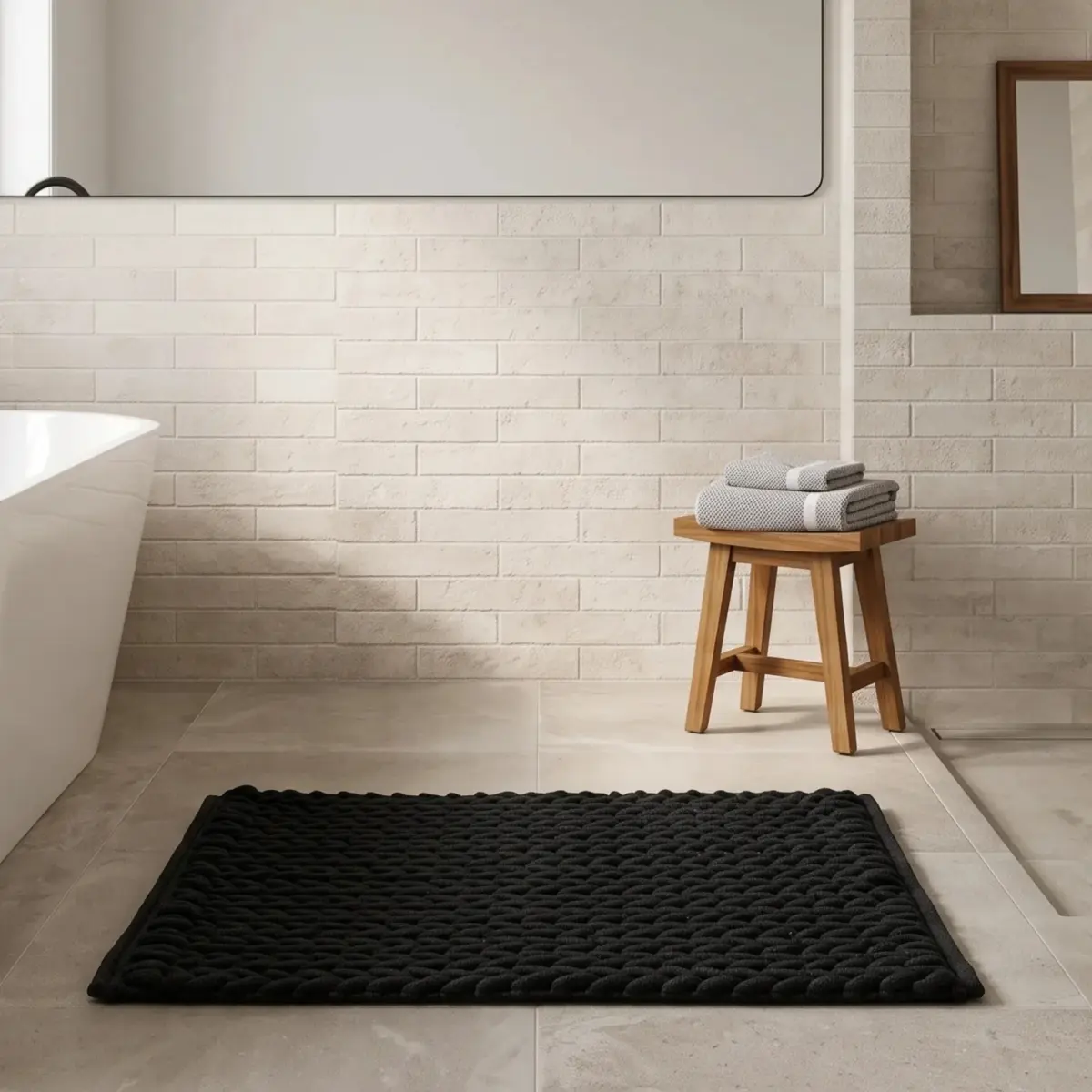 A2577 Khol Bath Mat 75 × 50 cm