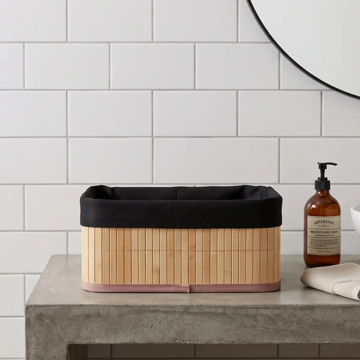 A3345 Bamboo Rectangular Baskets