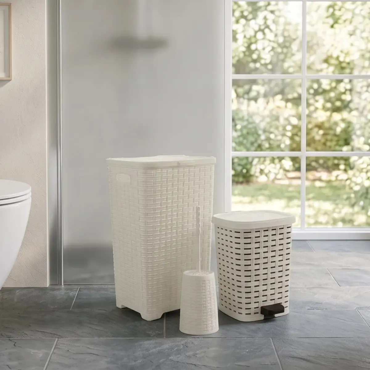 Toilet Rattan Set