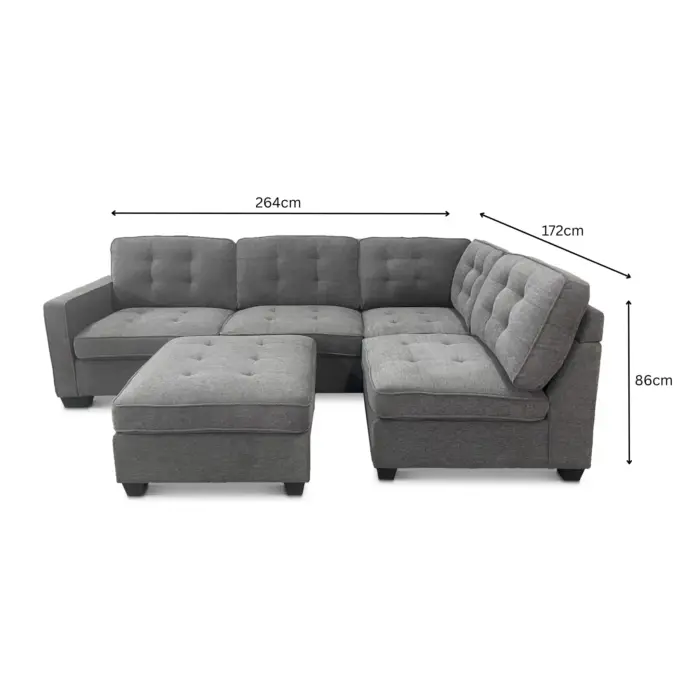CUCHERCornerSofa-dimensions CUCHER Corner Sofa