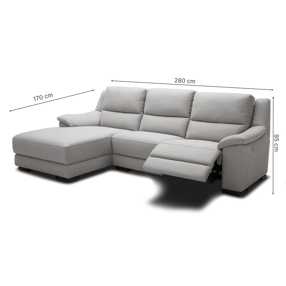 D12728 ZENISH Corner Recliner Sofa
