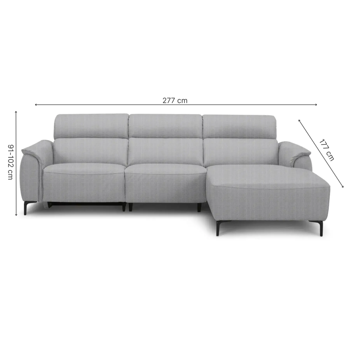 D13047 SOLEY Recliner Corner Sofa