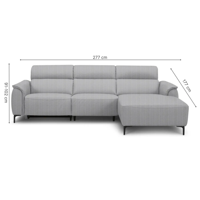 D13047 SOLEY Recliner Corner Sofa