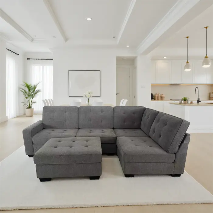 IHL058 R-CRN GREY CUCHER Corner Sofa
