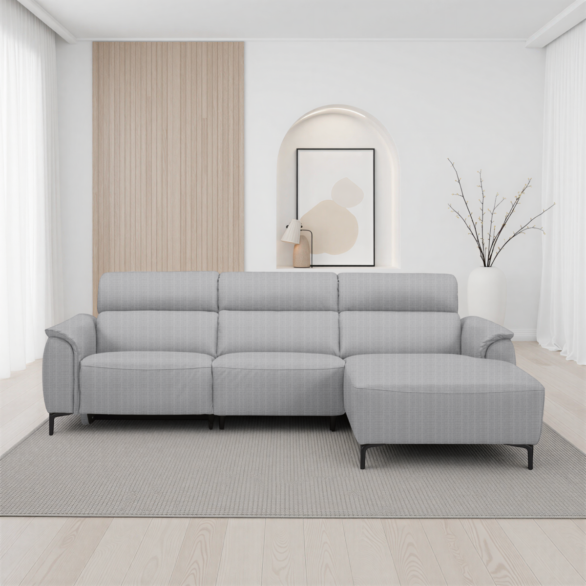 KM.6262 A0403700 LCR SOLEY Recliner Corner Sofa