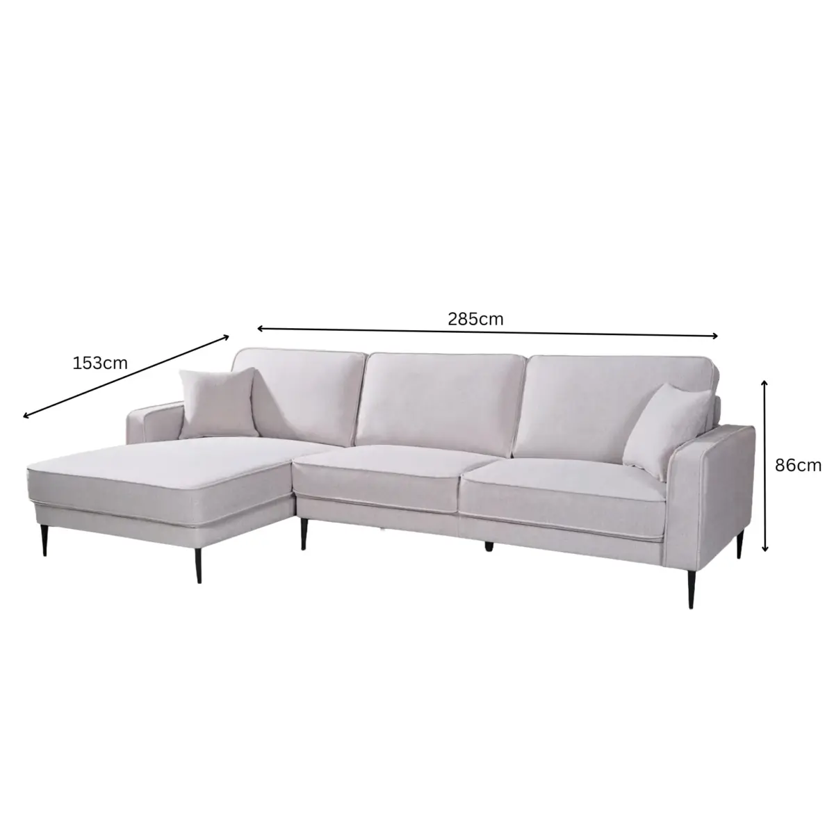 MAJESTICCornerSofa-dimensions MAJESTIC Corner Sofa