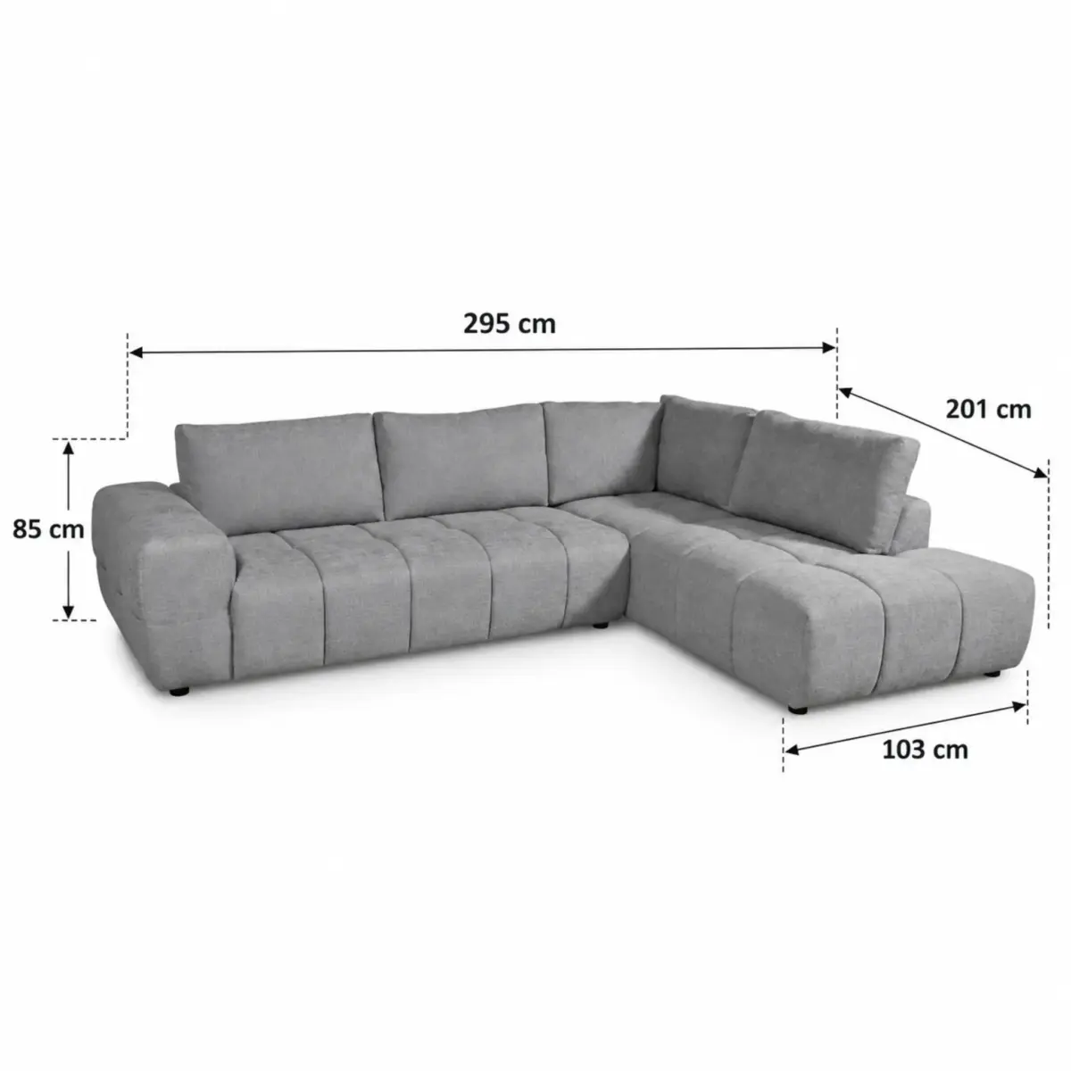 MELOW RIGHT DIMENSIONS MELOW Corner Sofa
