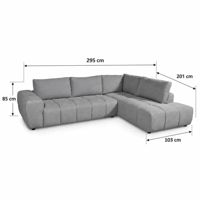 MELOW RIGHT DIMENSIONS MELOW Corner Sofa