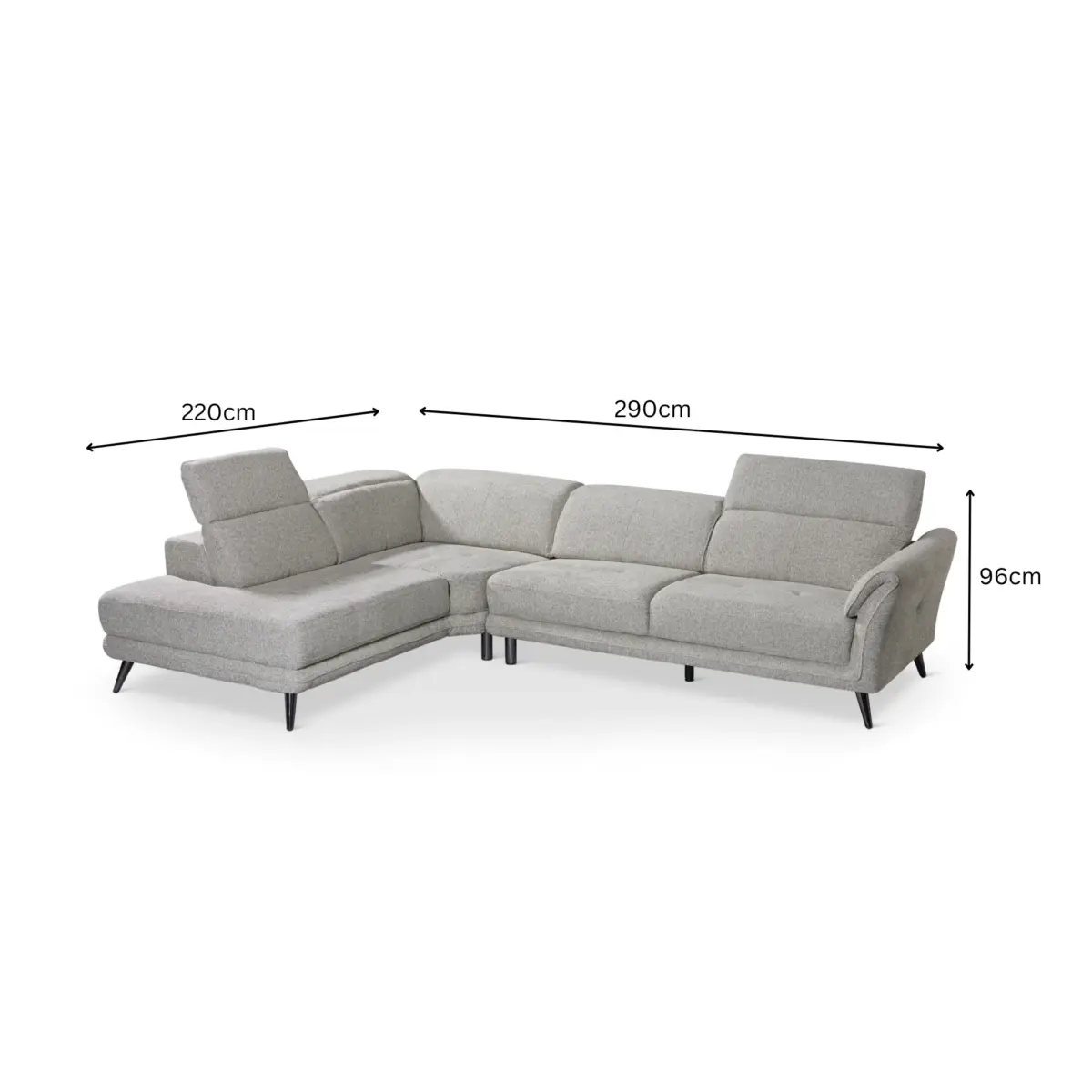METZCornerSofa-dimensions METZ Corner Sofa