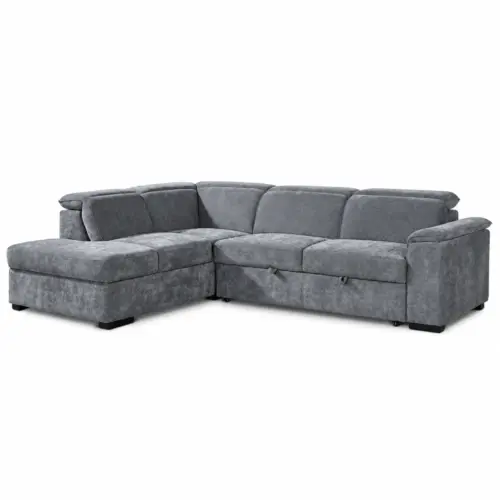 Modern Gray Chaise Sectional Sofa ARITTU Sofa Bed