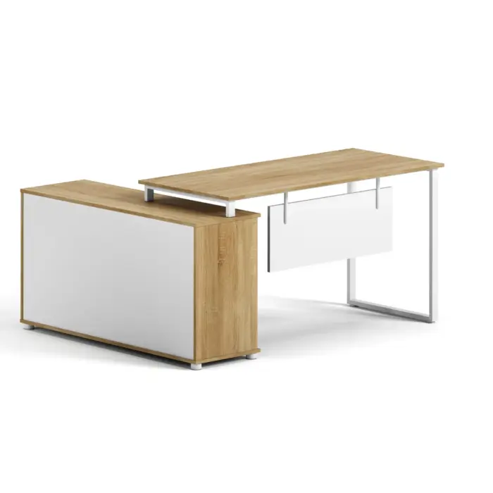 OZ-3837 SONOMA+WHT SOCRAN Office Desk