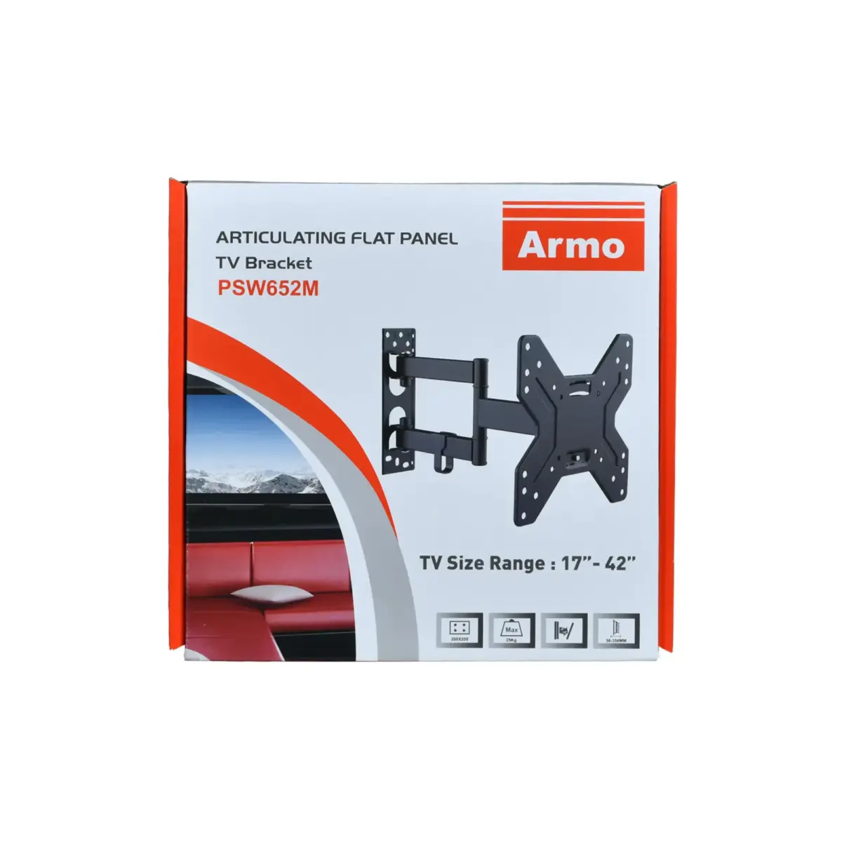 STAN-PSW652M-photoshop ARMO Articulating TV Wall Bracket