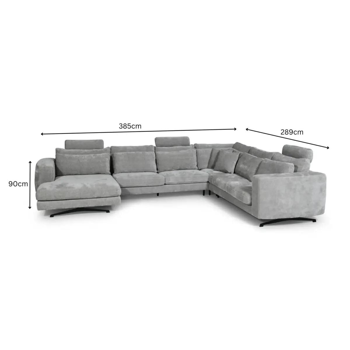 TATIANACornerSofa-dimensions TATIANA Corner Sofa