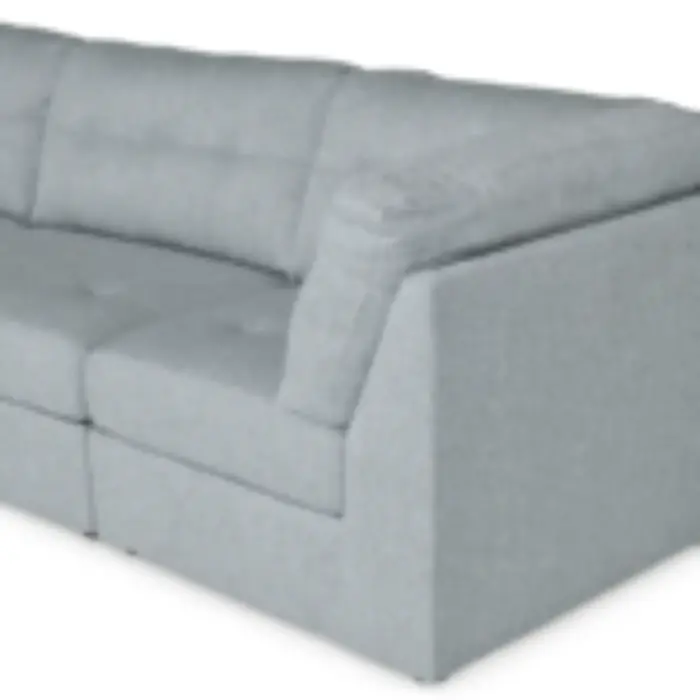 U9477H CORNER L.GREY GRISELDA Corner Sofa