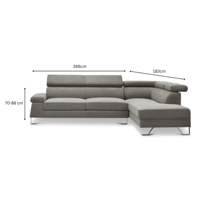 VOGARZCornerSofa-dimensions VOGARZ Corner Sofa