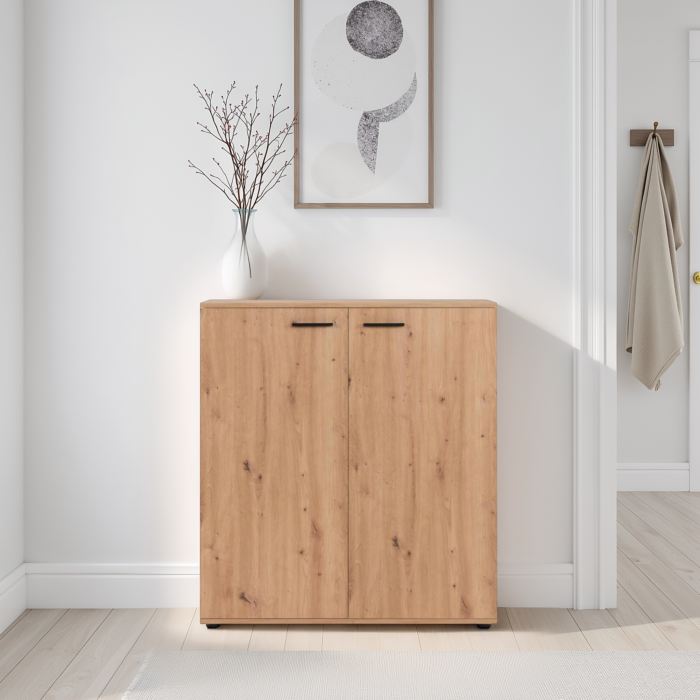 Satos Shoe Cabinet Oak Satos Shoe Cabinet Oak