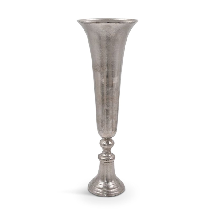 Flores Vase Alumin Silver